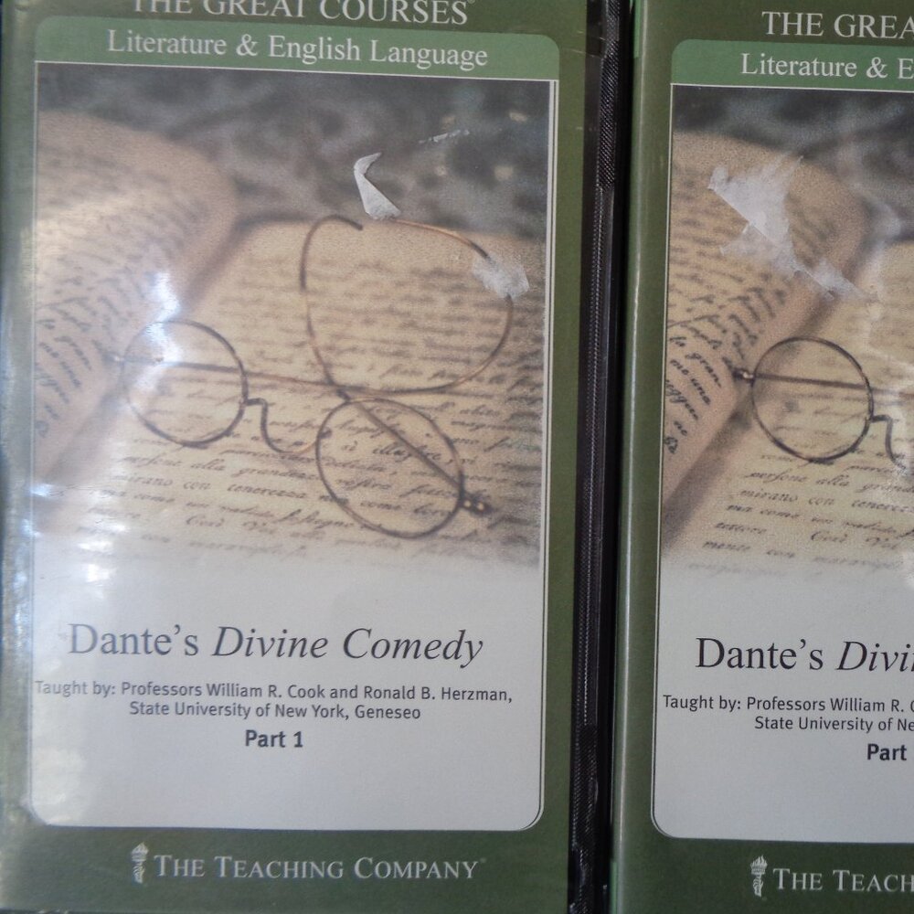 The Great Courses Dante's Divine Comedy 1 & 2 Guide Book & CDs
